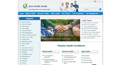 Desktop Screenshot of newhealthguide.org