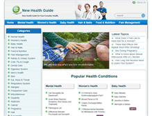 Tablet Screenshot of newhealthguide.org